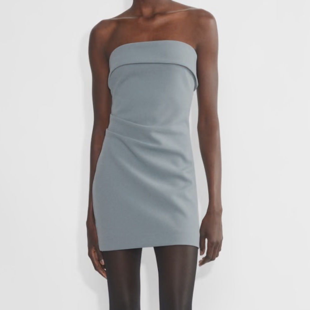 Aritzia Babaton color Shady Blue Eyecatcher Micro Dress